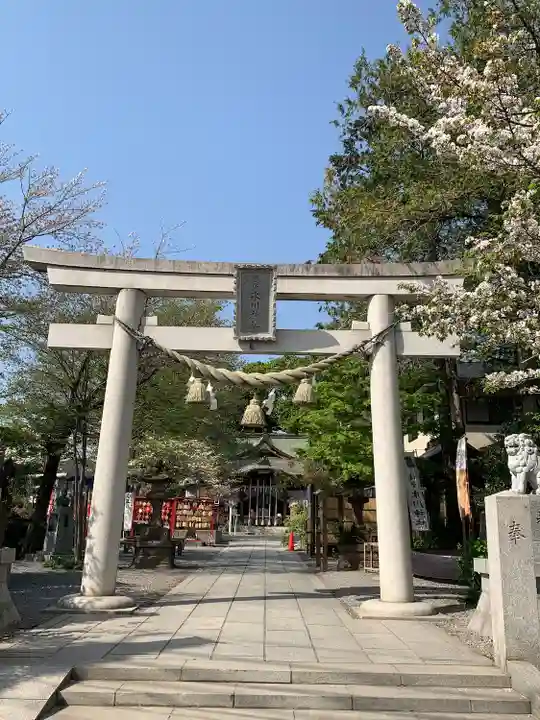 鎮守氷川神社の山門・神門
