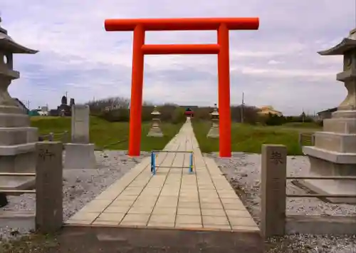 天塩厳島神社の鳥居