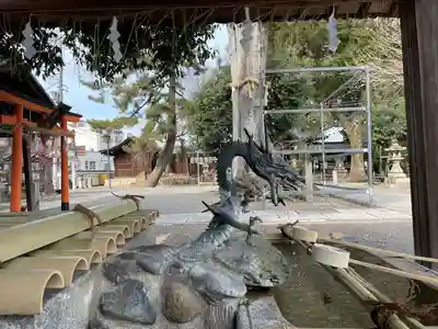 縣神社の手水舎