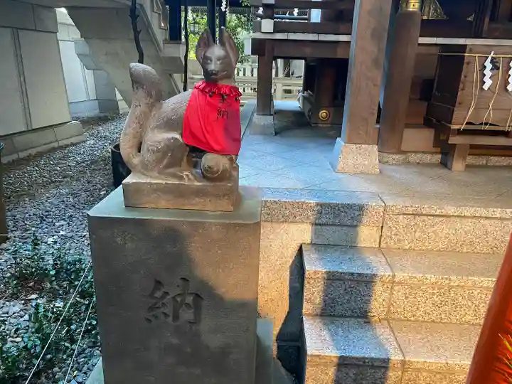 築土神社の狛犬