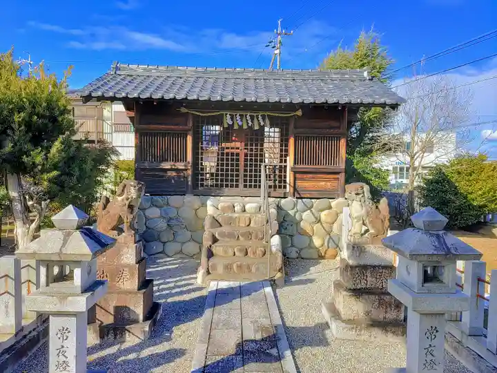 高木神社(萩原町高木)の本殿・本堂
