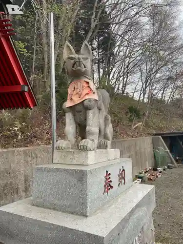 上湯川稲荷神社の狛犬