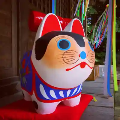 滑川神社 - 仕事と子どもの守り神の狛犬