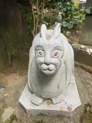 鷲巣山文殊堂の狛犬