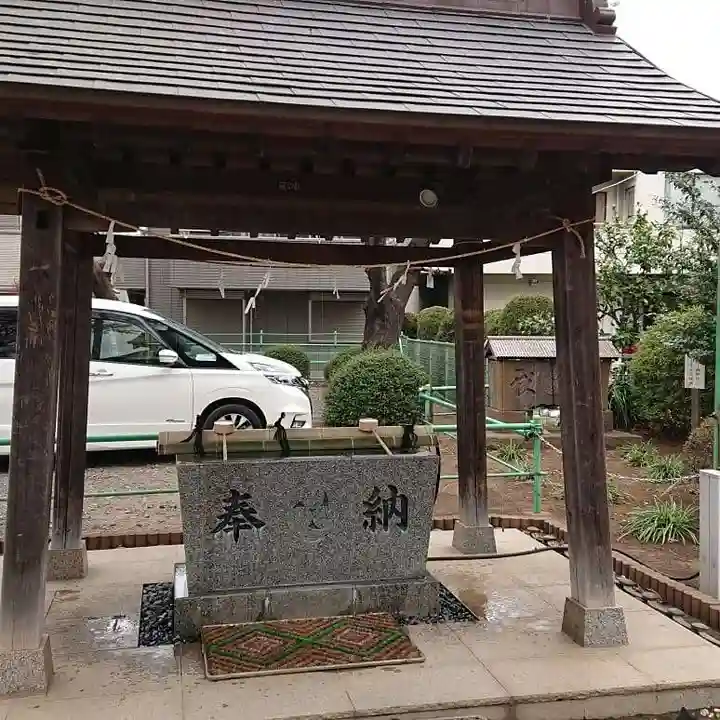 七郷神社の手水舎