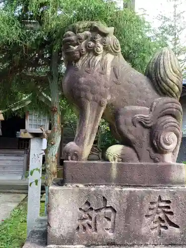 大木白山社の狛犬