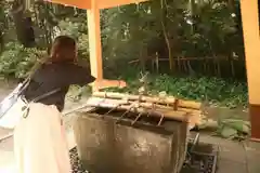 息栖神社の手水