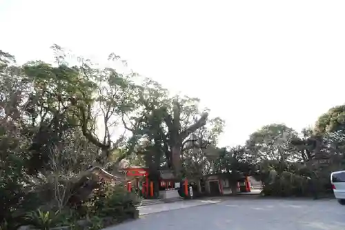 枚聞神社の庭園