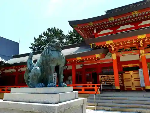 五社神社　諏訪神社の狛犬