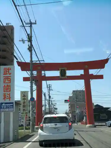 伊豫豆比古命神社の鳥居