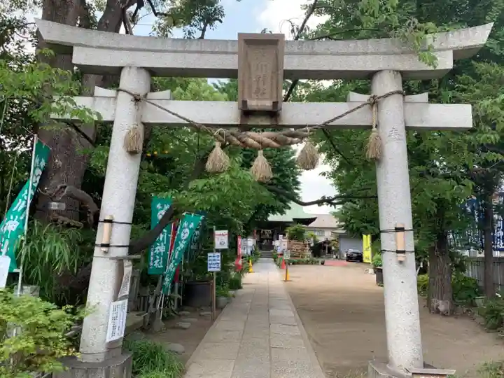 江北氷川神社の鳥居