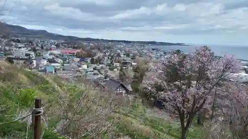 虻田神社の景色