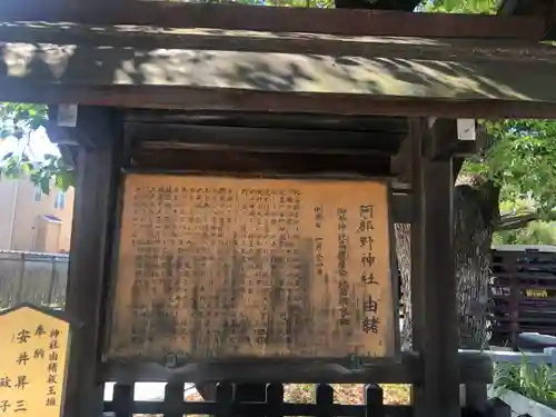 阿部野神社の歴史