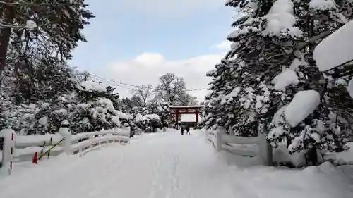 北海道護國神社の庭園