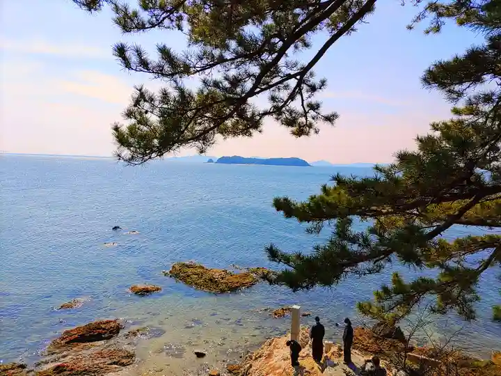 八百富神社の景色