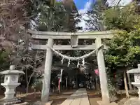 間々田八幡宮の鳥居