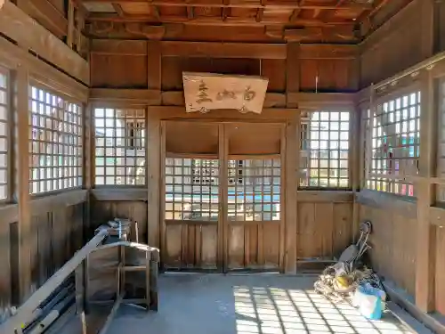 白山社（萩原町高松）の本殿・本堂