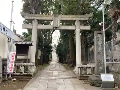 桐ヶ谷氷川神社の鳥居