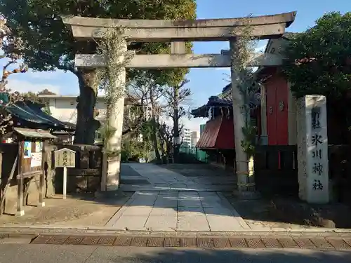 麻布氷川神社の鳥居