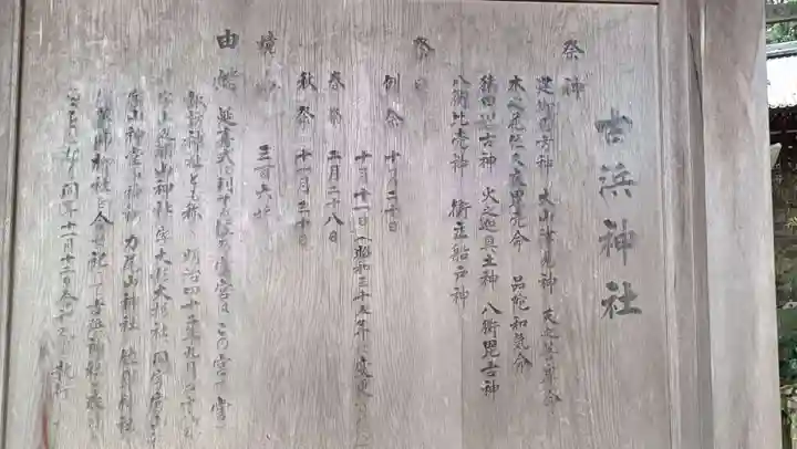 古浜神社の歴史