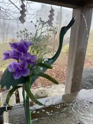 釧路一之宮 厳島神社の手水舎