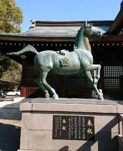 熊本縣護國神社の狛犬