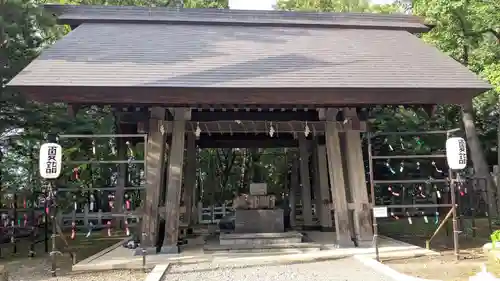 上川神社の手水舎