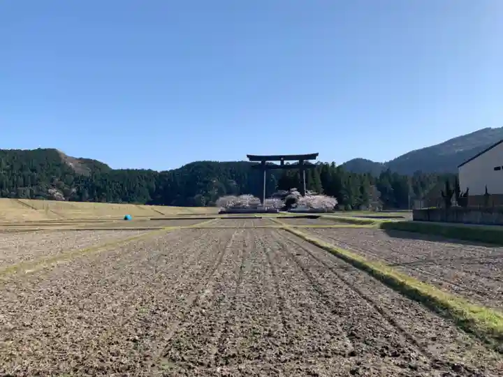 熊野本宮大社産田社の景色