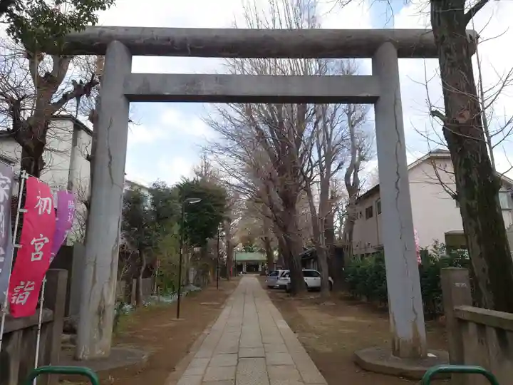 駒込天祖神社の鳥居