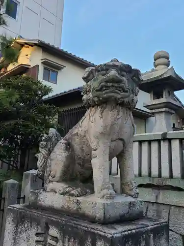 岡山神社の狛犬