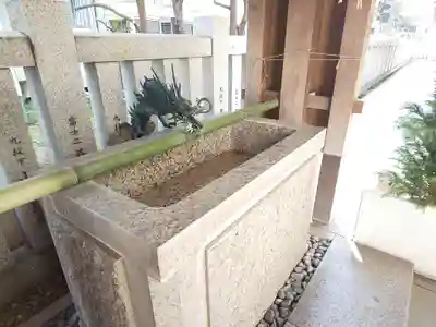 築土神社の手水舎