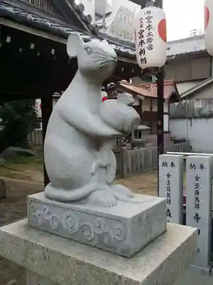 敷津松之宮　大国主神社の狛犬