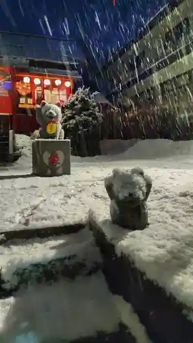 鹿角八坂神社の狛犬