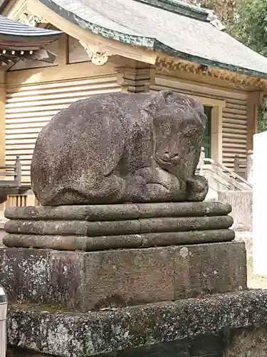 朝日森天満宮の狛犬