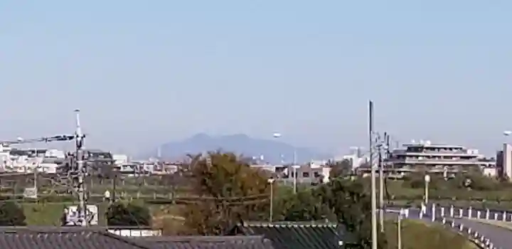 小向三輪神社の景色