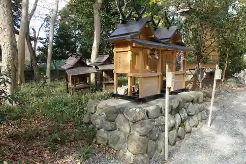 鏡作坐天照御魂神社の末社・摂社