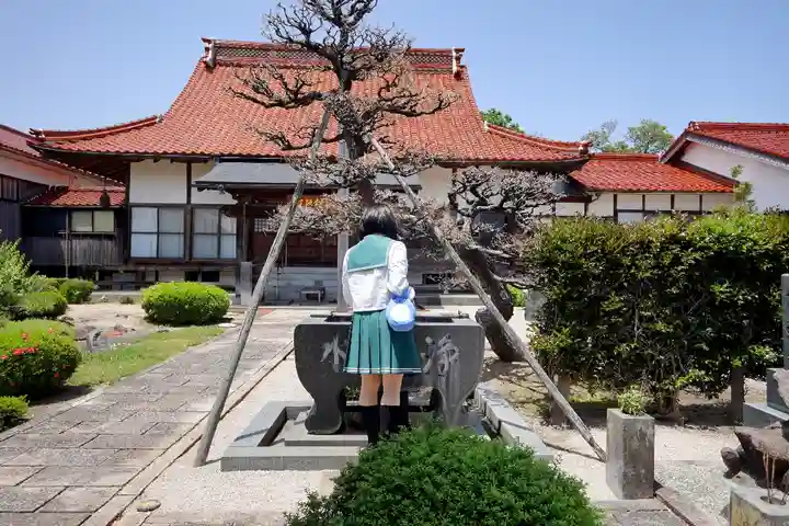 嶺松院の手水舎