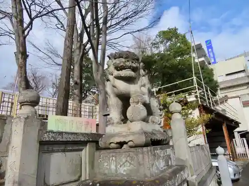 安積國造神社の狛犬