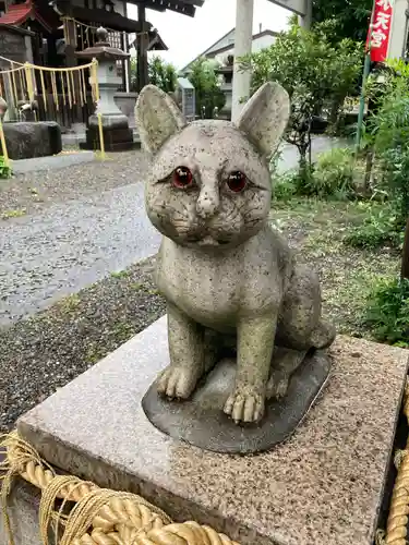 阿豆佐味天神社 立川水天宮の狛犬