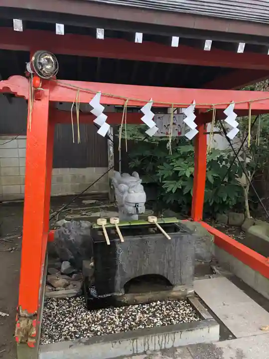 龍ケ崎八坂神社の手水舎