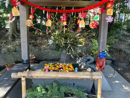 東海市熊野神社の手水舎