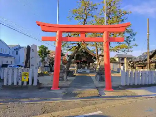 白山社の鳥居