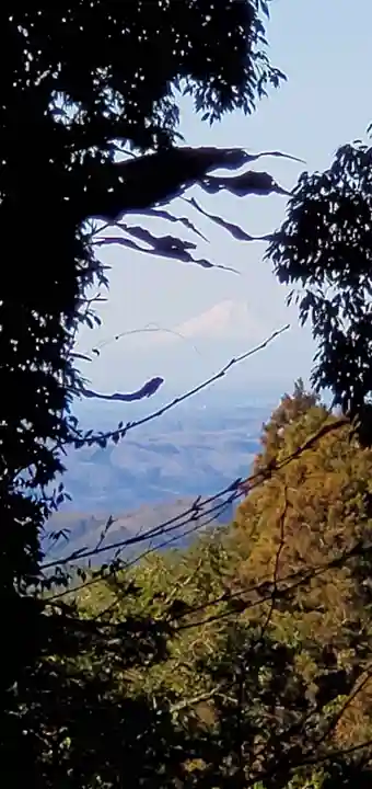 鷲子山上神社の景色