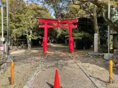 伊冨利部神社の鳥居