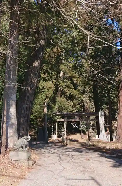 村檜神社の鳥居
