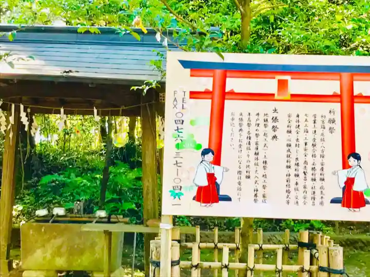 成田熊野神社の手水舎
