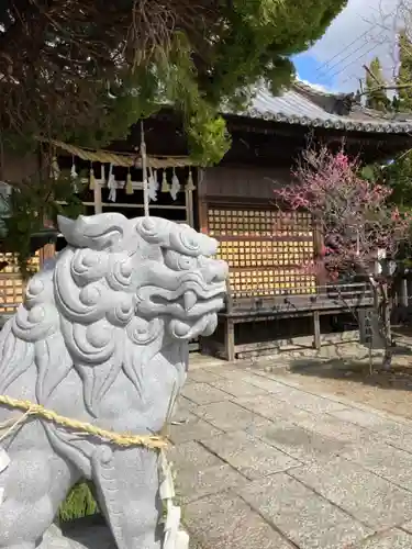 休天神社の狛犬