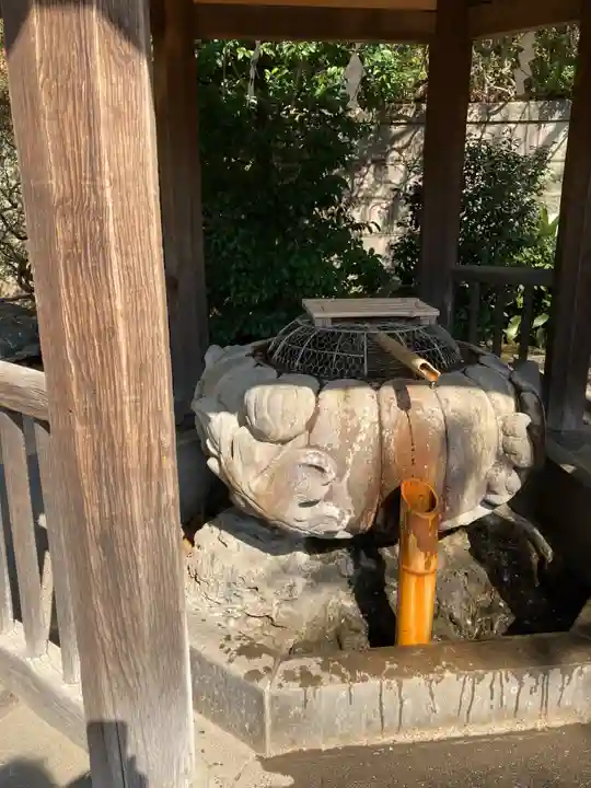 五條天神社の手水舎