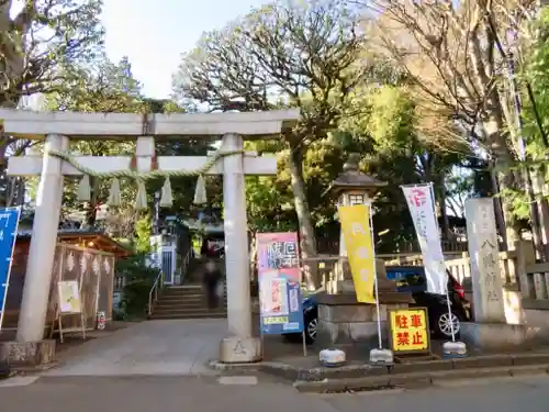 太子堂八幡神社の鳥居