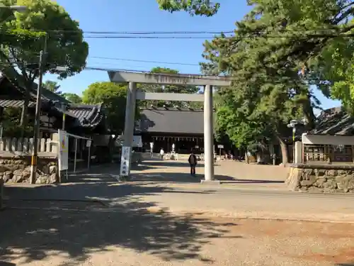 安久美神戸神明社の鳥居